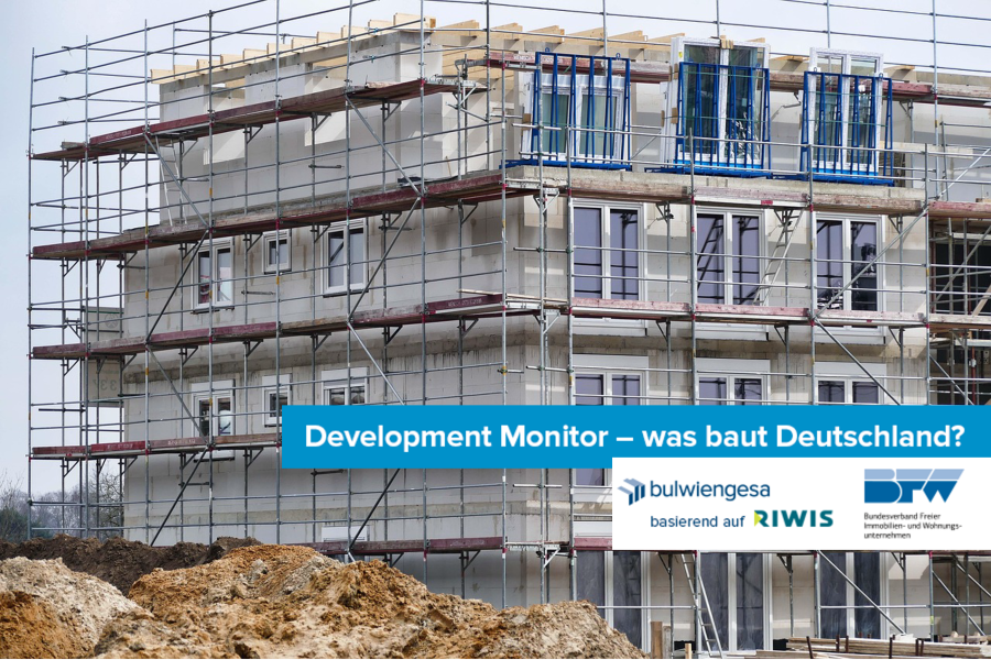 Development Monitor mit Fokus Wohnen: Baustarts sinken signifikant